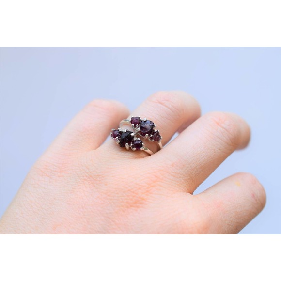 alternative engagement ring raw ruby jewelry for wife daughter natural r… - Picture 7 of 8